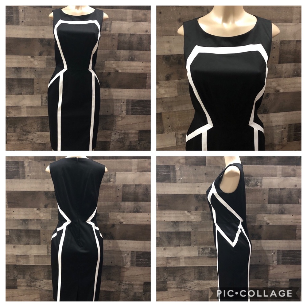 WHBM black &White dress